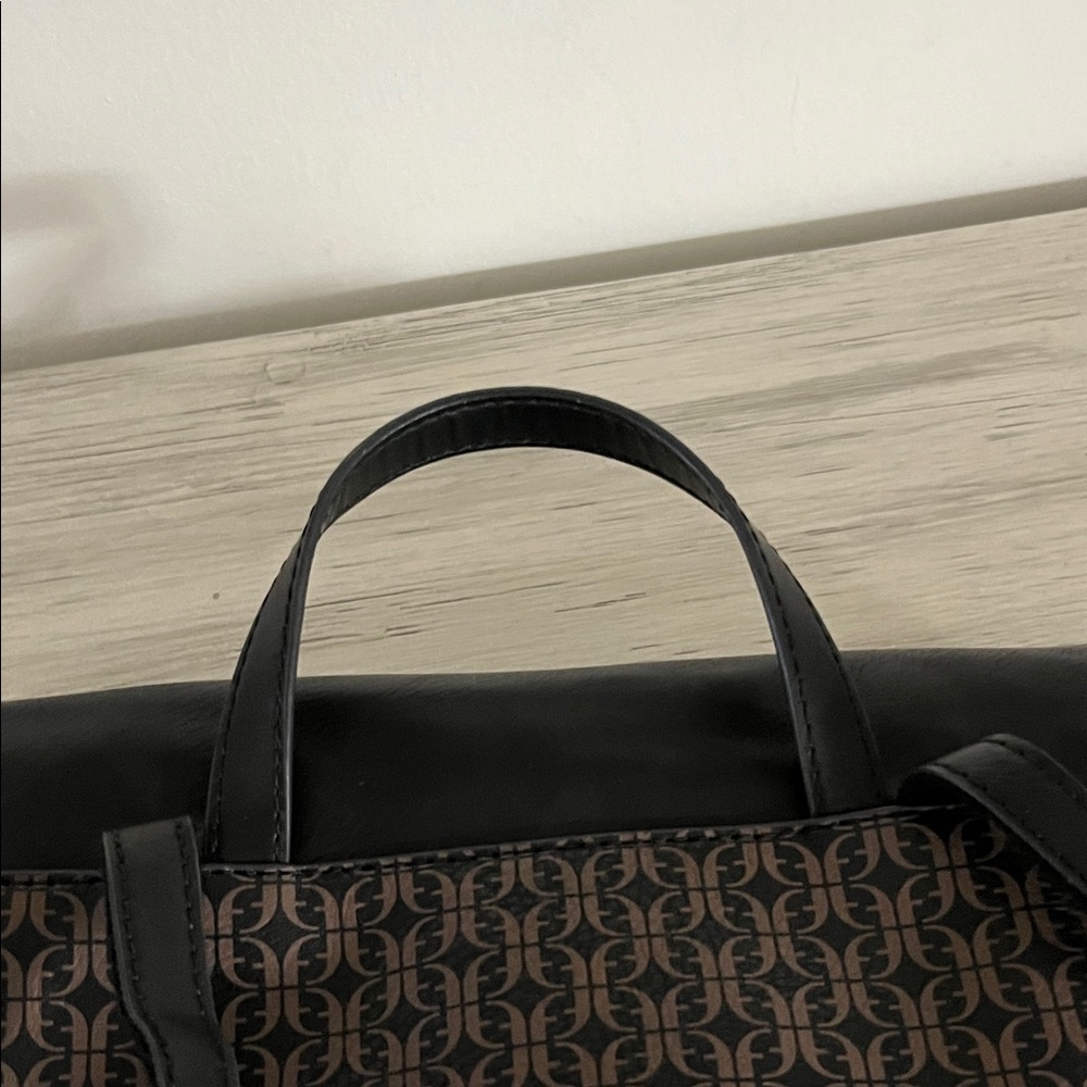 Fossil Black and Brown Leather Patterned Backpack - Picture 11 of 11